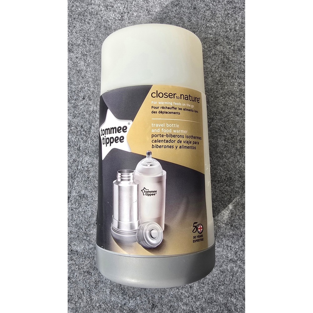 NWT Tommee Tippee Closer to Nature Travel Bottle and Food Warmer Thermal Flask